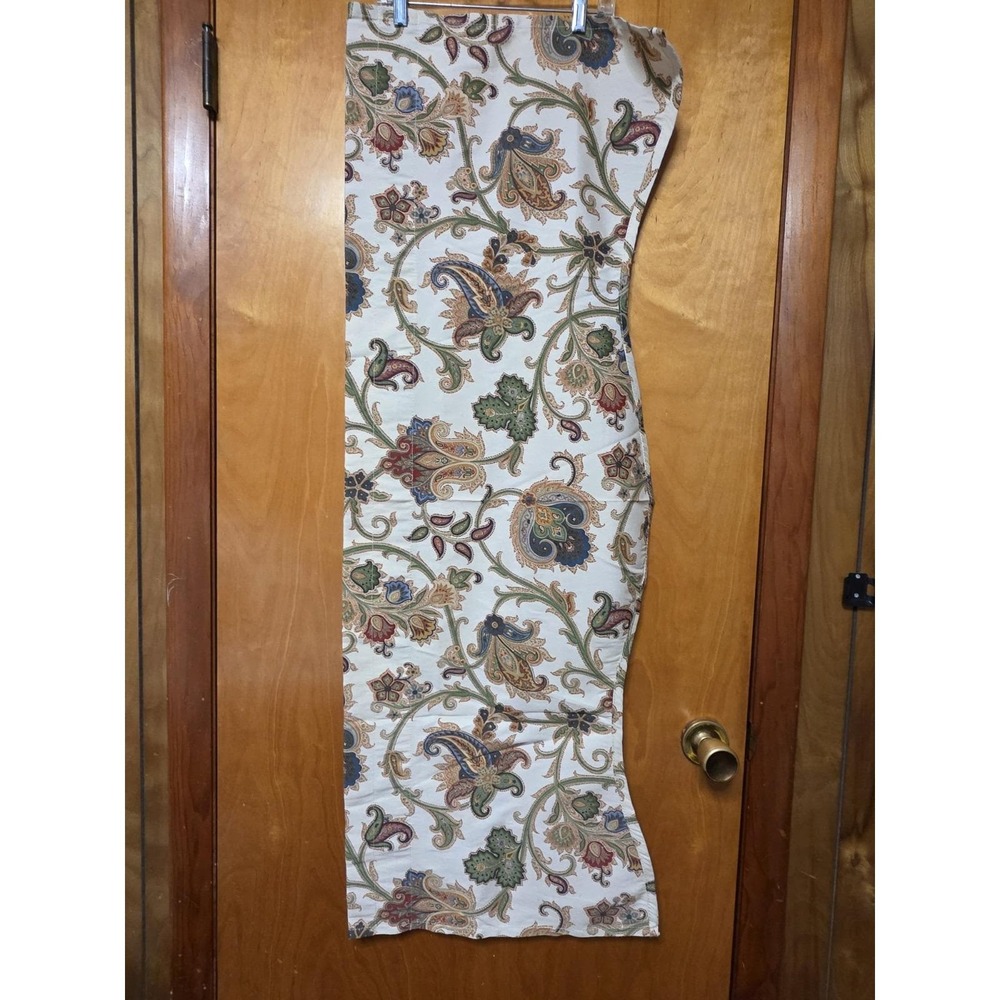 Waverly Jacobean Paisley Upholstery Valance 17" x 49" Cotton Home Decor